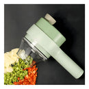 Fatiador Alimentos Elétrico S/ Fio Multifuncional Triturador Cor Verde