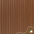 10 Metros Painel Ripado Laminado Autocolante Cor Cinamomo Linha Madeto Meu Rodapé