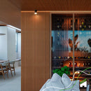 10 Metros Painel Ripado Laminado Autocolante Cor Cinamomo Linha Madeto Meu Rodapé