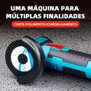Esmerilhadeira Lixadeira Sem Fio Portátil Serra Mármore A Bateria 12V 1800 Miliampere