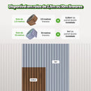 10 Metros Painel Ripado Laminado Autocolante Cor Cinamomo Linha Madeto Meu Rodapé