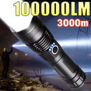 Lanterna Super Potente T9 P90/P50 Tática Forte Potente Sitio Fazenda Acampamento Camping Segurança