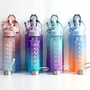 [OFERTA 🔥] Kit Garrafa Colorida Motivacional Squeeze – 03 Peças
